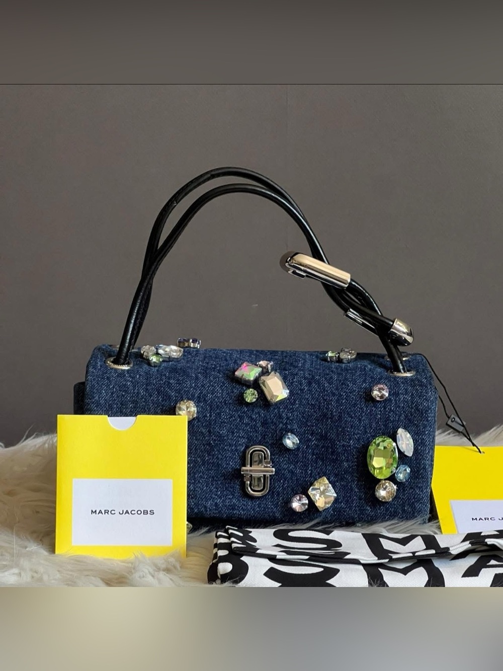 2P5HSC050H03 - Marc Jacobs The Gem Denim Mini Dual Bag - Picture 15 of 15